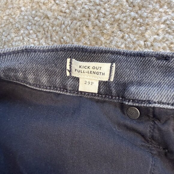 Madewell Jeans Womens Size 29P Petite Kick Out Full Length Denim Ankle Slit F631 - Picture 6 of 16